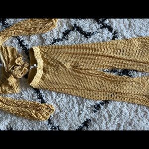 2 piece bralette and pants set